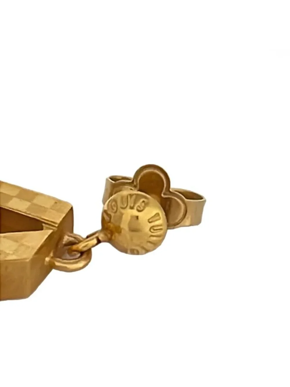 Louis Vuitton Earrings Boucles D'oreilles Love Letters GM Gold Silver Multi